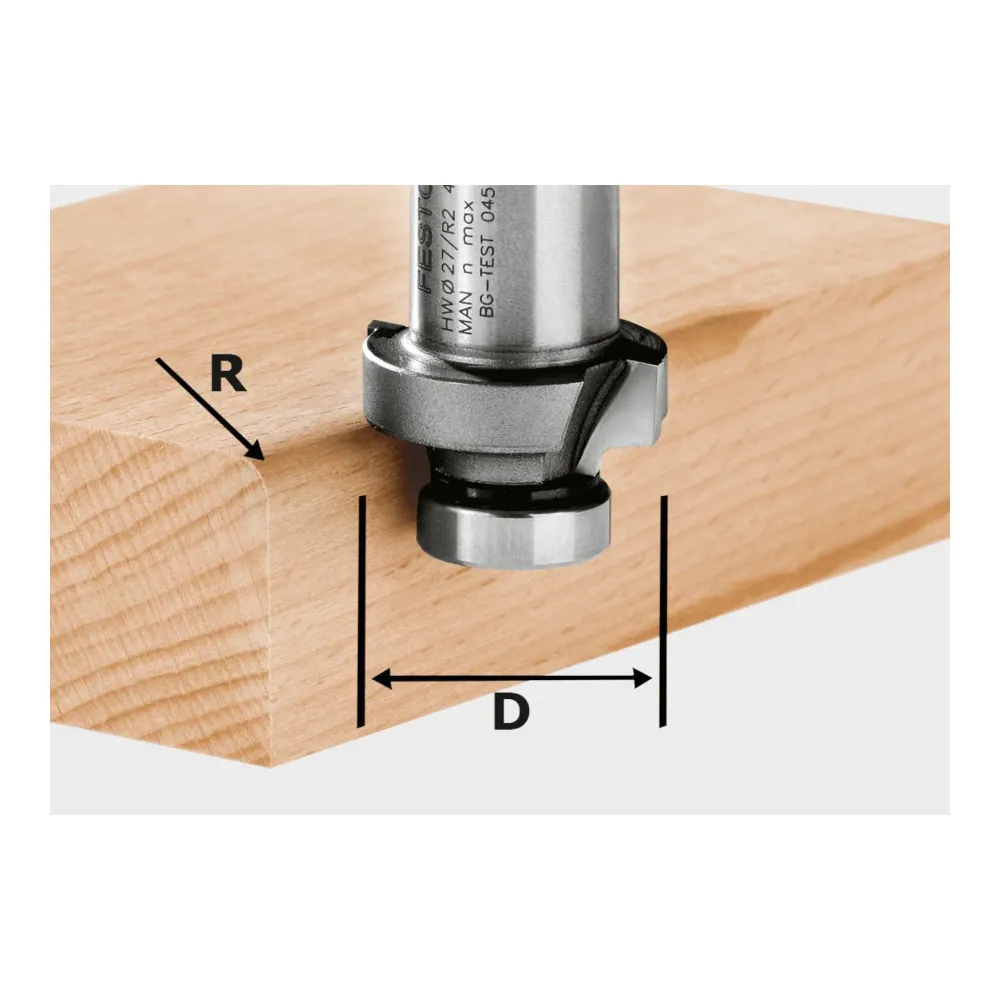 Festool HW R6-OFK 500 fresa per arrotondare 27 x 6 mm ( 490096 ) per OFK 500 per l'arrotondamento del legno massiccio e la...