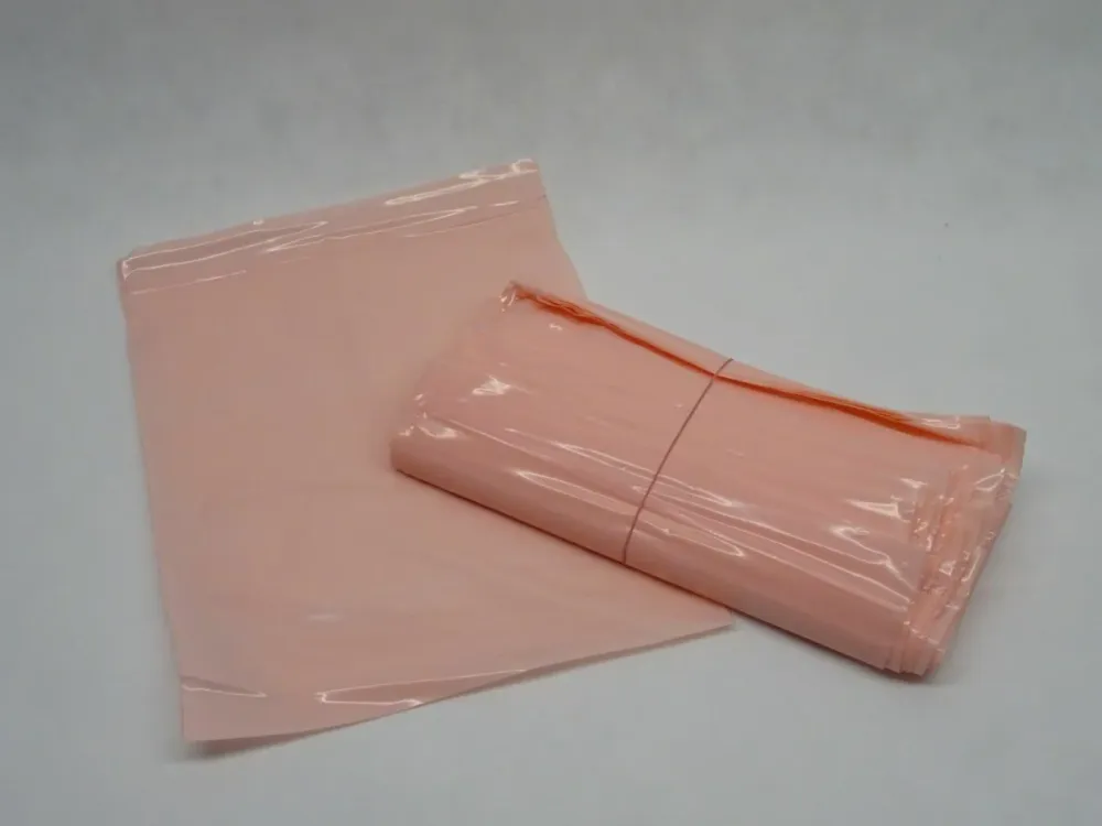 1000x Druckverschlußbeutel rosa Folienbeutel ESD 250x300mm antistatisch