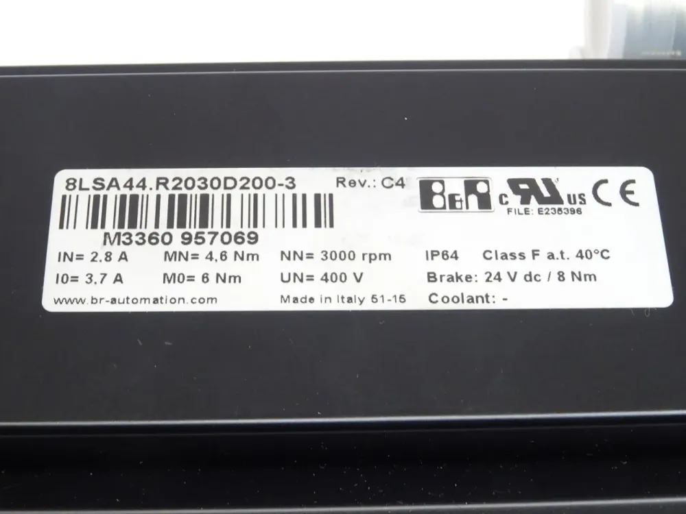B&R 8LSA44.R2030D200-3 Rev.:C4 NEU / 8LSA44 Servomotor