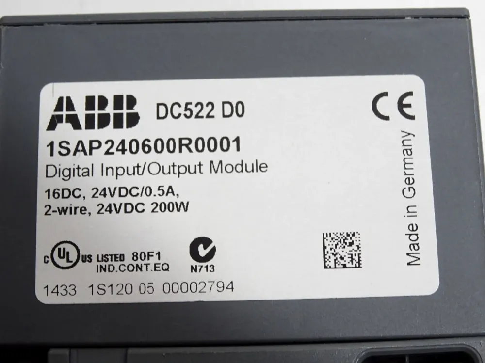 ABB 1SAP240600R0001 DC522 Digital input/output Modul