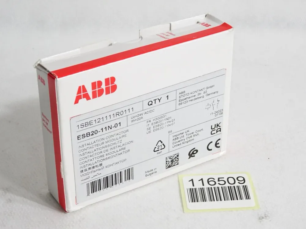ABB Installationsschütz ESB20-11N-01 1SBE121111R0111 / Neu OVP