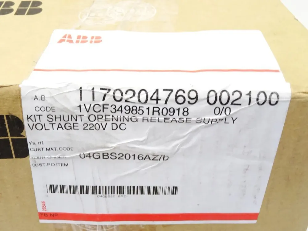 ABB Shunt Opening Release Supply / 1VCF349851R0918 / Inhalt : 8 Stück / Neu OVP