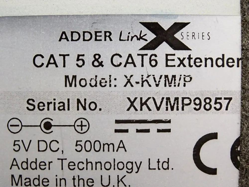 ADDER Link X Series CAT5 & CAT6 Extender X-KVM/P