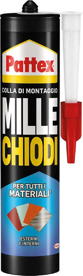 ADESIVO MILLECHIODI 'ESTERNI E INTERNI' gr. 450 - bianco Pattex