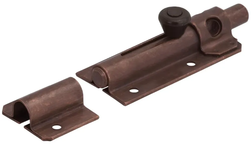 Aldeghi Catenaccio Portalucchetto Leggero Acciaio Bronzato Mm.105 10.00 Pz