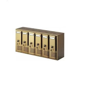 ALUBOX - CASELLARIO POSTALE SERIE C6 BRONZO 62x30x17.5 CM