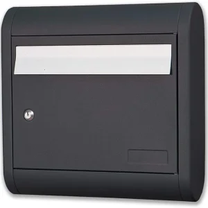 ALUBOX - CASSETTA POSTALE PER ESTERNI SOLE ALLUMINIO VERNICIATO COLORE GHISA