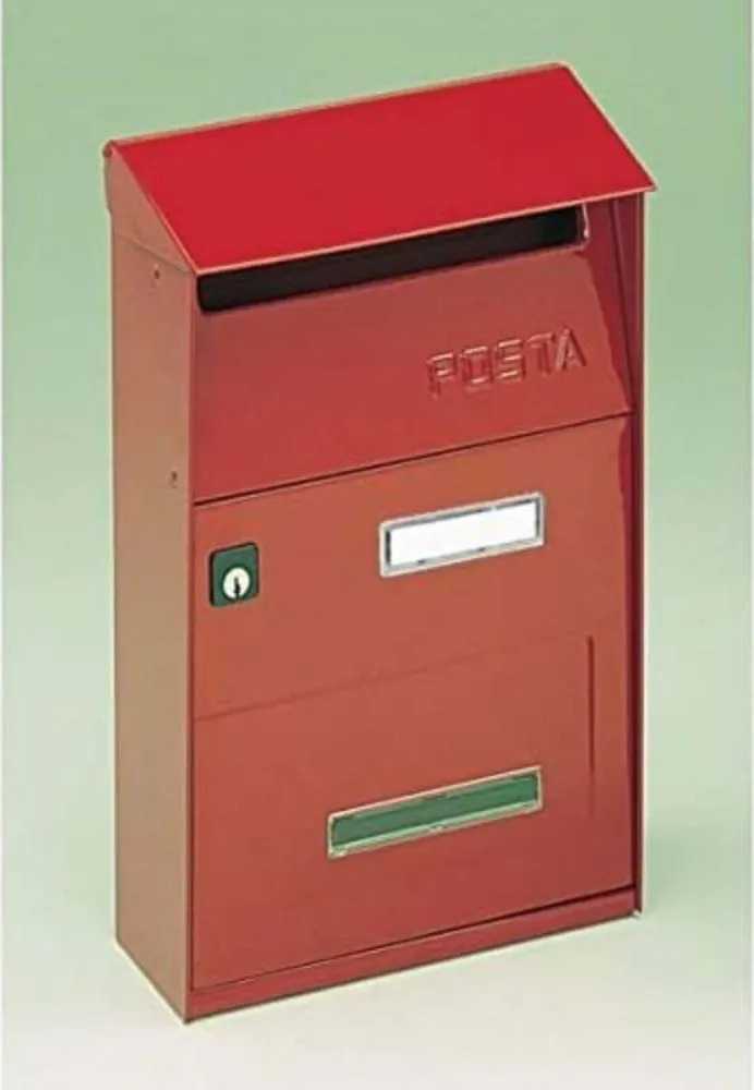 ALUBOX - CASSETTA POSTALE ROSSA EFFE T 22x33x11CM