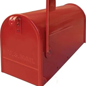 ALUBOX - CASSETTA POSTALE TOPOLINO MAIBOX ROSSA MODELLO USA L17xP48xH22 cm