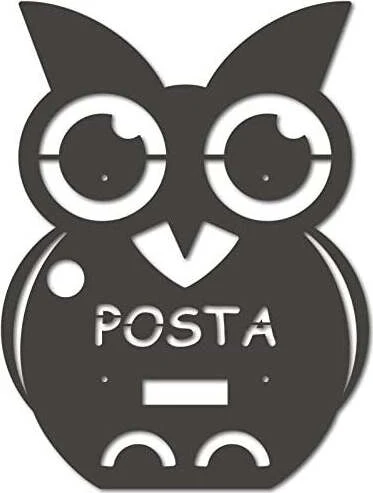 ALUBOX - FRONTALI MIA PER CASSETTE POSTAI MOD. MIA GUFO GRIGIO