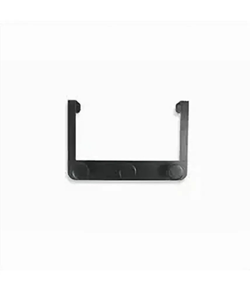 Appendiabiti Da Porta Con 3 Ganci 19.5x11.5cm Nero Per Asciugamani Vestiti 87776