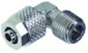 attacco per tubo ad angolo ottone nichelato filetto 1/8" tubo diametro 4/6mm conf. 1 pz