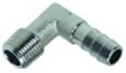 attacco per tubo ottone nichelato ad angolo filetto 1/8" tubo diametro 6mm con. 1 pz