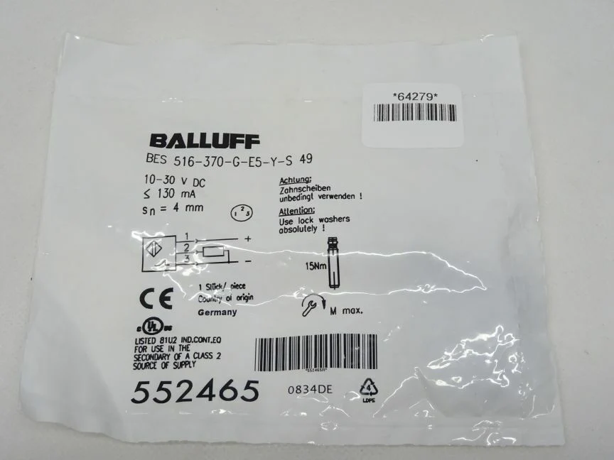 Balluff 552465 BES 516-370-G-E5-Y-S 49 NEU/OVP versiegelt