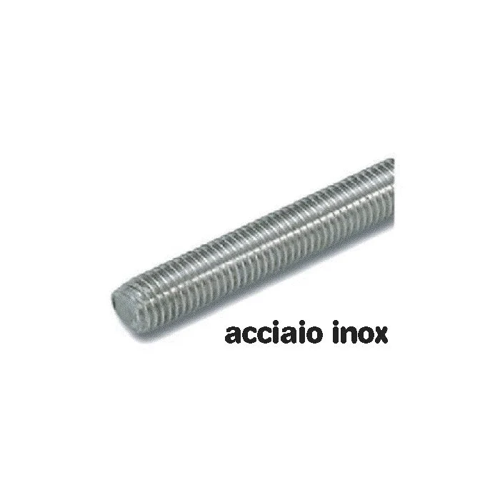 Barra Filettata Acciao Inox A2 Din 975 ? 10 mm lunghezza 1 Metro