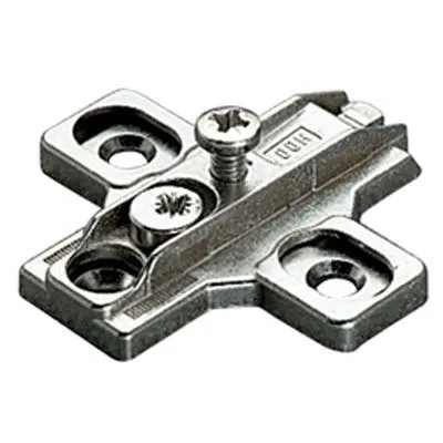 Basetta Cerniera Incasso B2R3E Salice - Zama Nich Registrabile H.Mm 3 Mm 37X32- 10 Pezzi