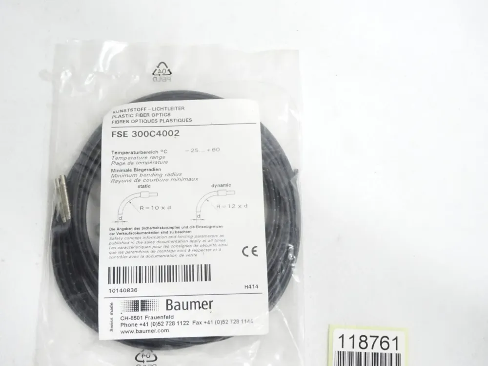 Baumer Electric Kunstoff-Lichtleiter FSE 300C4002 / Neu OVP