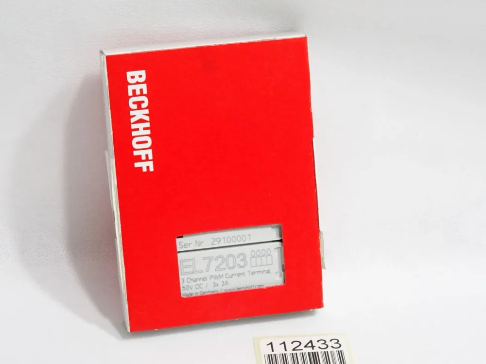Beckhoff EL7203 3 Channel PWM Current Terminal / Neu OVP versiegelt