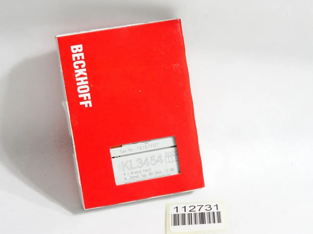 Beckhoff KL3454 0000 analoge Eingangsklemme / Neu OVP versiegelt