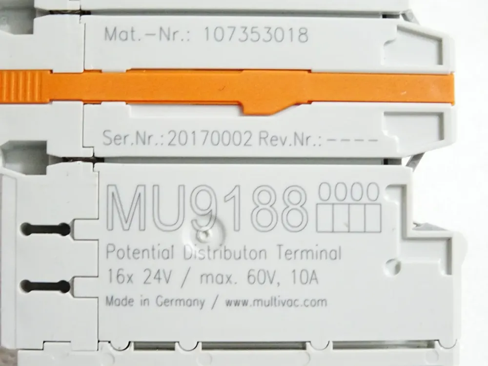 Beckhoff Multivac MU9188 Potenzialverteilungsklemme EL9188