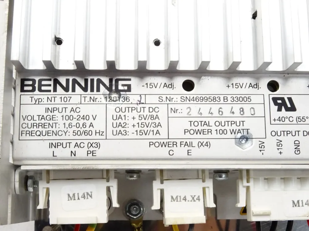 Benning NT107 120136 Power Supply 100W