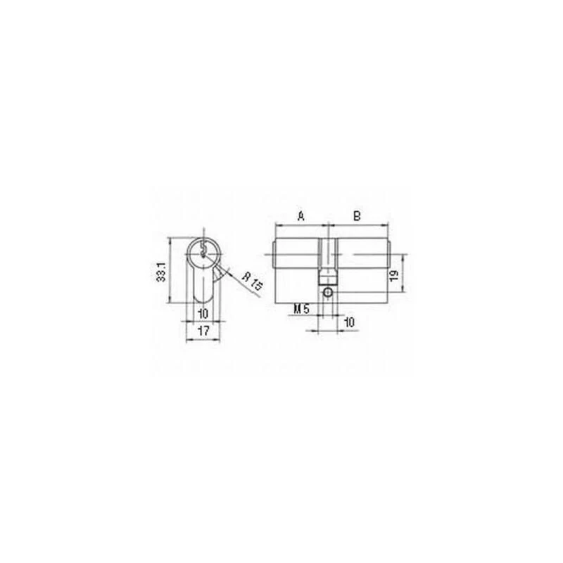 Profilo BKS doppio cilindro PZ 8800 27/35 mm ( 3000251939 )