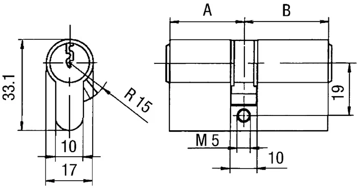 Profilo BKS doppio cilindro PZ 8812 31/80 mm ( 3000251225 )