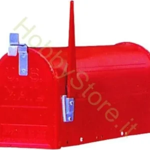 BLINKY - CASSETTA POSTALE AMERICA COYNTRY ROSSA 17x48x22 CM SENZA PALO