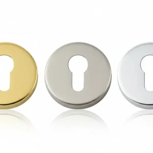 Bocchetta Foro Yale Pressione- - Ø Mm.45 Foro Yale Ottone Cromato - 2 Pezzi