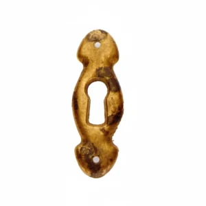 Bocchette Per Mobili Sagomate Mod.30623 Ottone Anticato- - Mm.17X52H. - 5 Pezzi Metalstyle