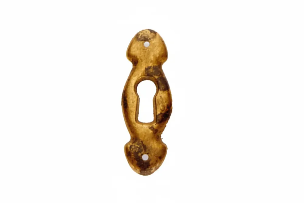 Bocchette Per Mobili Sagomate Mod.30623 Ottone Anticato- - Mm.17X52H. - 5 Pezzi Metalstyle