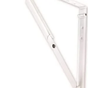 BOLIS ITALIA - REGGIMENSOLA PIEGHEVOLE 30CM - PORTATA MASSIMA 25kg - ACCIAIO VERNICIATO COLORE BIANCO
