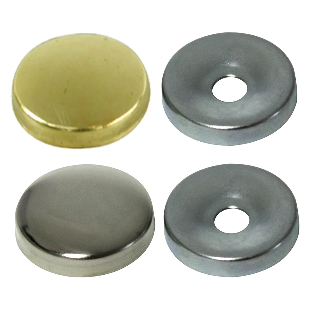 Borchia Coprivite Conica Mm 16 - Pz. 8 Ottone Nichelato - Blister Koncreto