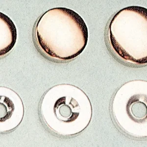Sc Borchia Coprivite Ottone Nichelato 18 Mm Da 10 Pz- 5,0 Pz