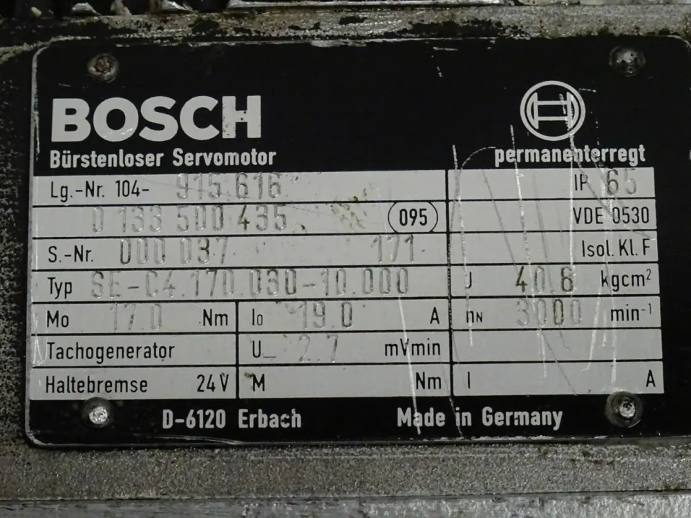 Bosch SE-C4.170.030-10.000 Bürstenloser Servomotor 3000Rpm