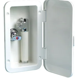 Box doccia con miscelatore tubo PVC 4 m parete