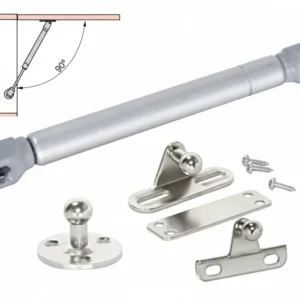 Braccetti Gas Per Ribalte Forza 100N Ferro- - Lunghezza Max: Mm.248 - 10 Pezzi