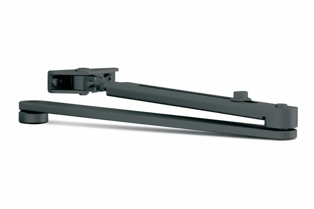 Braccio Standard Nero Per Chiudiporta Dc140/Dc120 Senza Fermo, Nero Ral9005 (Dcl1409005) Assa Abloy