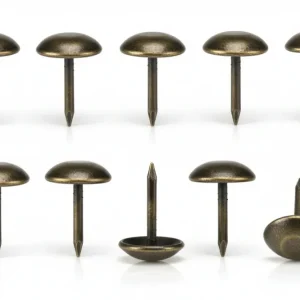 Bullette Da Tappezziere Acciaio Bronzato Sfumato- - Ø Mm.9X15H. Scatola Da Pz.1000 - 1 Scatola