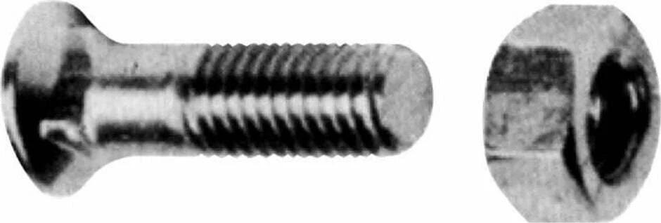Bullone tspqst 90° M12x90mm con dado confezione da 25 pezzi
