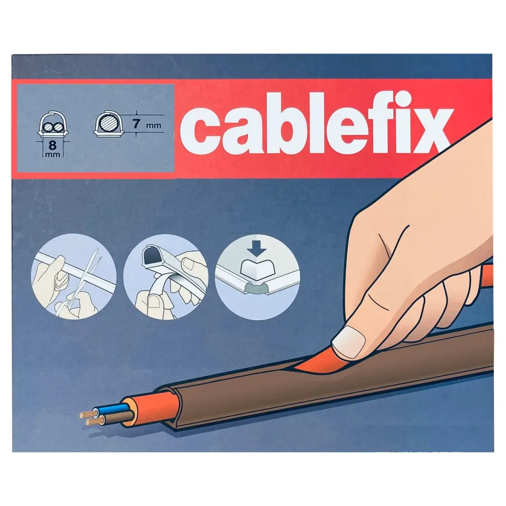 Canalina ades.inofix 8x7mm lungh.4mt marrone