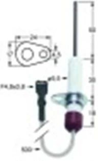 candela accensione lunghezza della flangia 24mm larghezza della flangia 17mm d1 diametro 9,5mm l1 50mm