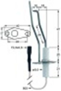 candela accensione lunghezza della flangia 40mm larghezza della flangia 17mm d1 diametro 9,5mm l1 47mm