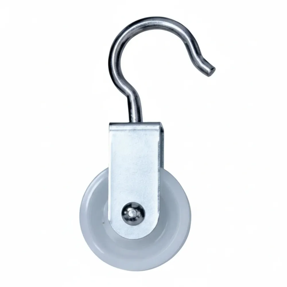 Carrucole Con Gancio Ruota Nylon- - Ø Mm.40X15 - 24 Pezzi