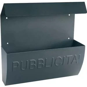 Cassetta Porta Pubblicita Reclame Alubox Acc.Zinc Vern Antracite Mm 310X100 H.Mm 310