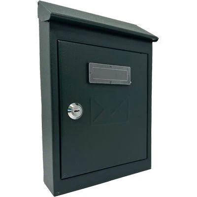 Cassetta Posta Tradizione + Cilindro Mini Acciaio Vern Verde 175X50 H 260