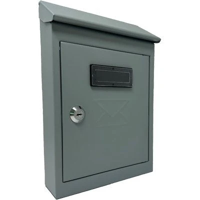 Cassetta Posta Tradizione + Cilindro Mini Acciaio Vern Grigio 175X50 H 260