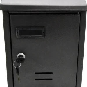 Cassetta postale antracite verniciata polvere h 30 cm montaggio parete