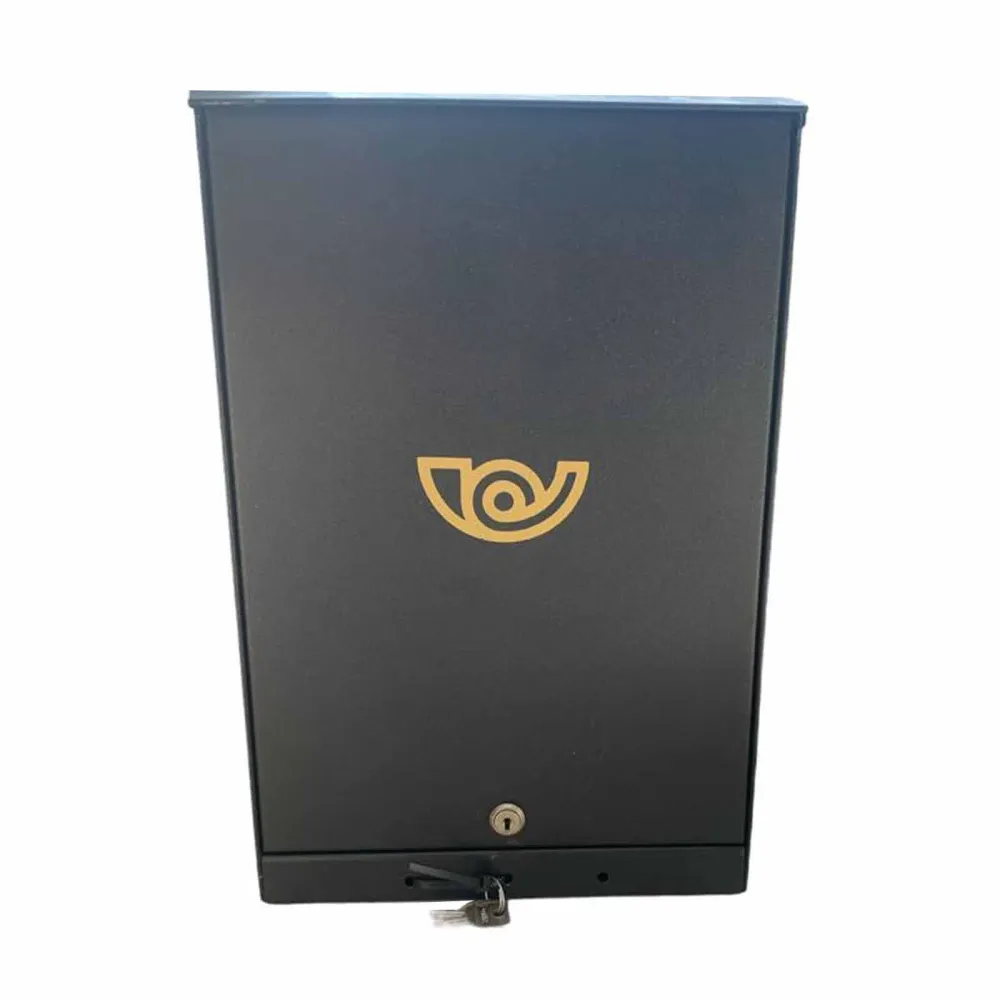 Cassetta postale antracite verniciata polvere h 40 cm montaggio parete