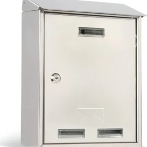 Cassetta postale Elios Steel - 27 5x35x12 cm - acciaio inox - Metalplus